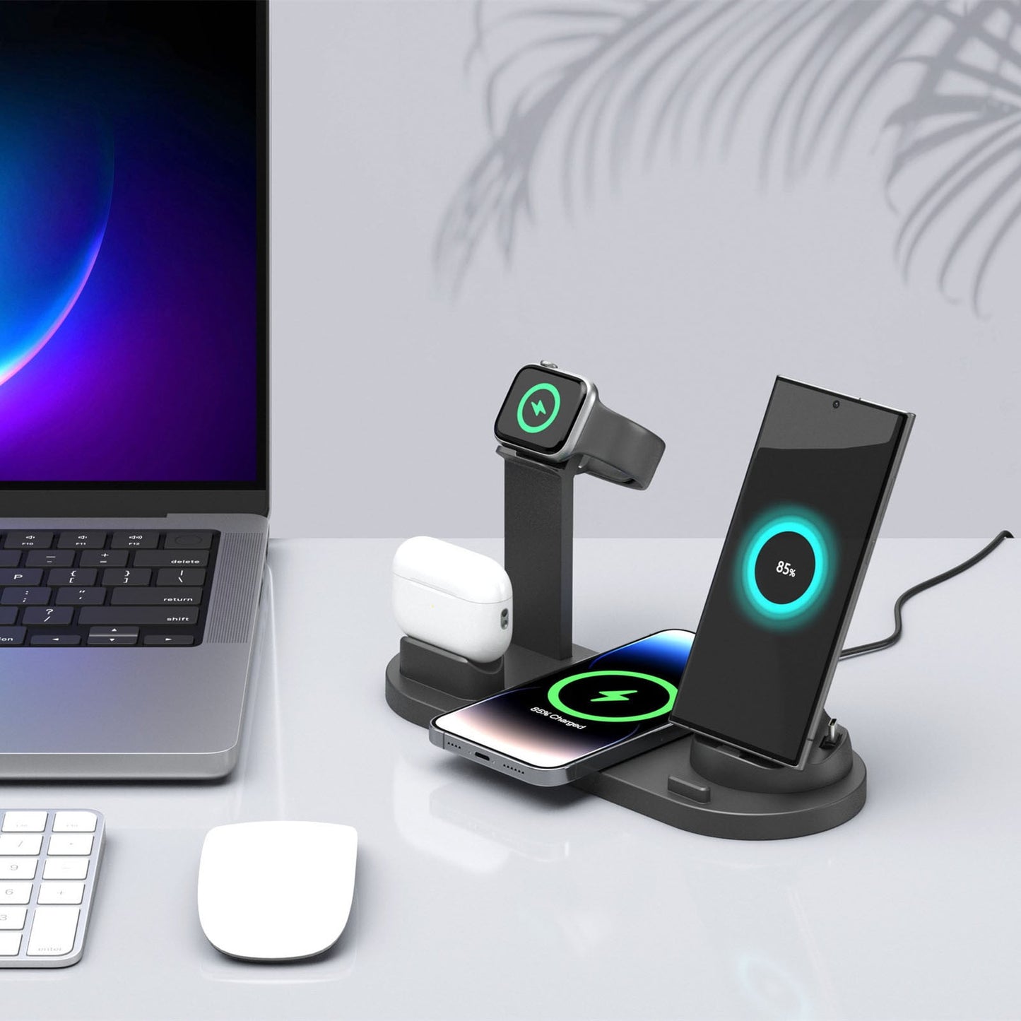 HyperNexus 6 in 1 Wireless Charging Station 