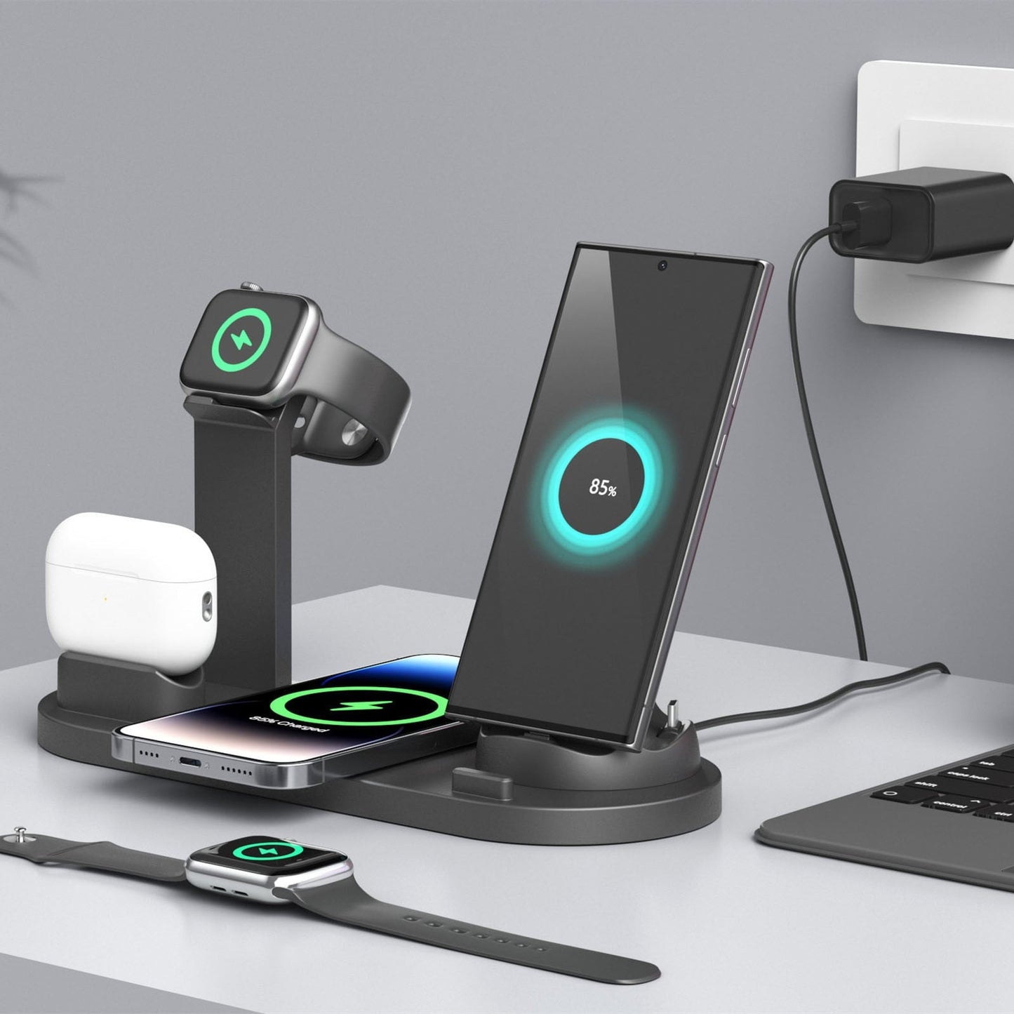 HyperNexus 6 in 1 Wireless Charging Station